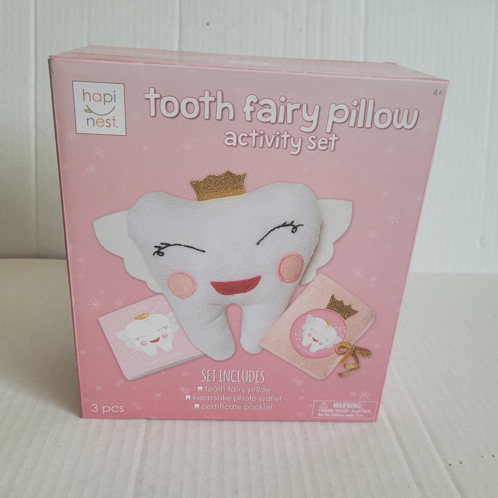 Hapinest Tooth Fairy Pillow Activity Kit for Girls